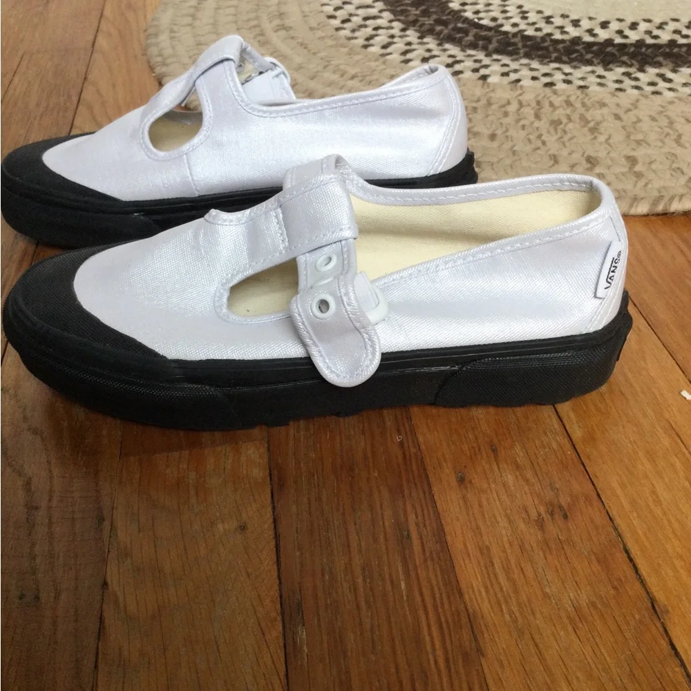 Vans Silver Mary Jane Creepers